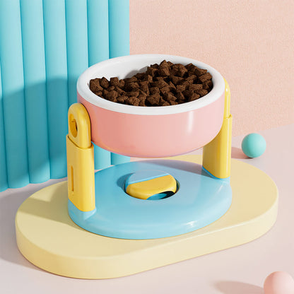 Elevated Pet Feeder with Non Slip Adjustable Base
