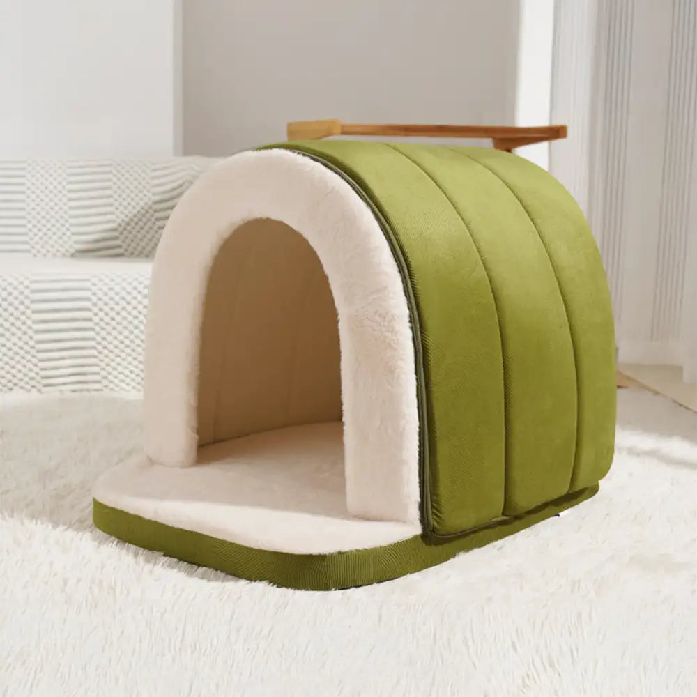 Cozy Plush Pet Bed - Dog and Cat Den