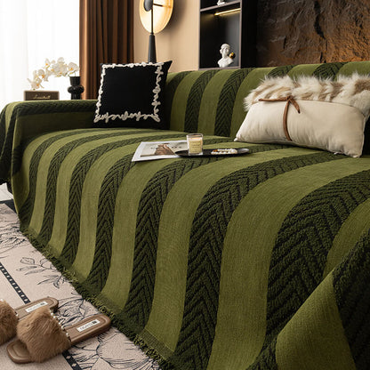 Soft Plush Herringbone Sofa Throw Blanket - Peties