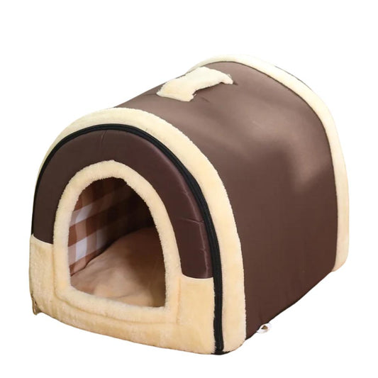 Indoor Cat House - Dog Bed Cave - Foldable Cat Bed