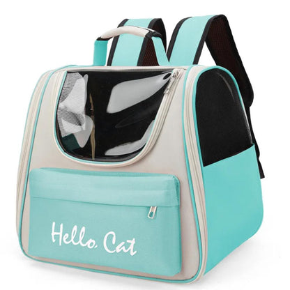 Cat Carrier Backpack - Breathable Outdoor Cat Bag