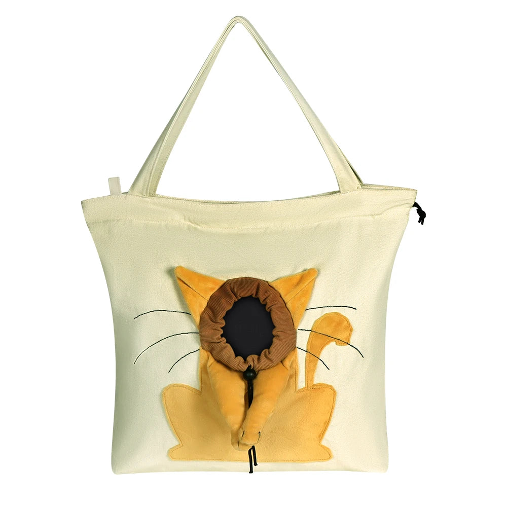 Shoulder Bag for Cats and Dogs - Canvas Cat bag