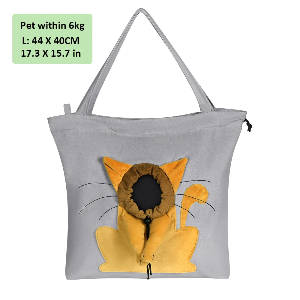 Shoulder Bag for Cats and Dogs - Canvas Cat bag