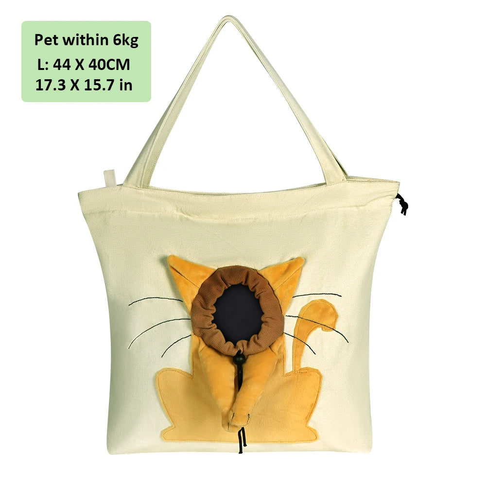 Shoulder Bag for Cats and Dogs - Canvas Cat bag