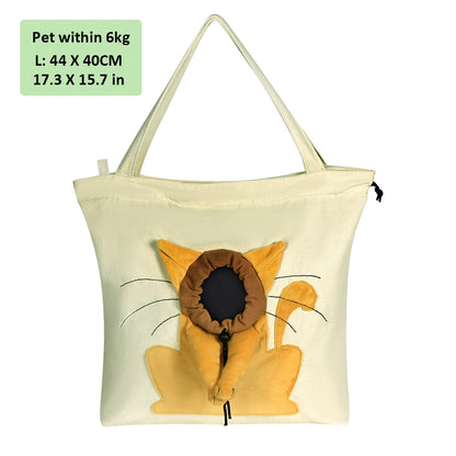 Shoulder Bag for Cats and Dogs - Canvas Cat bag