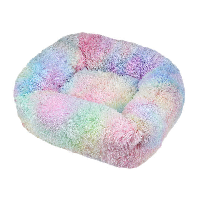 Comfortable Plush Pet Bed for Dogs and Cats