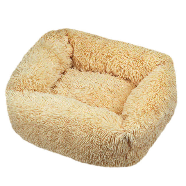 Comfortable Plush Pet Bed for Dogs and Cats