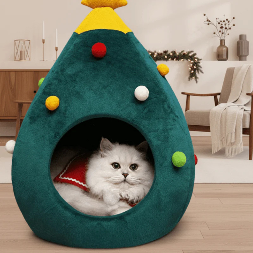 Festive Holiday Pet Bed - Peties