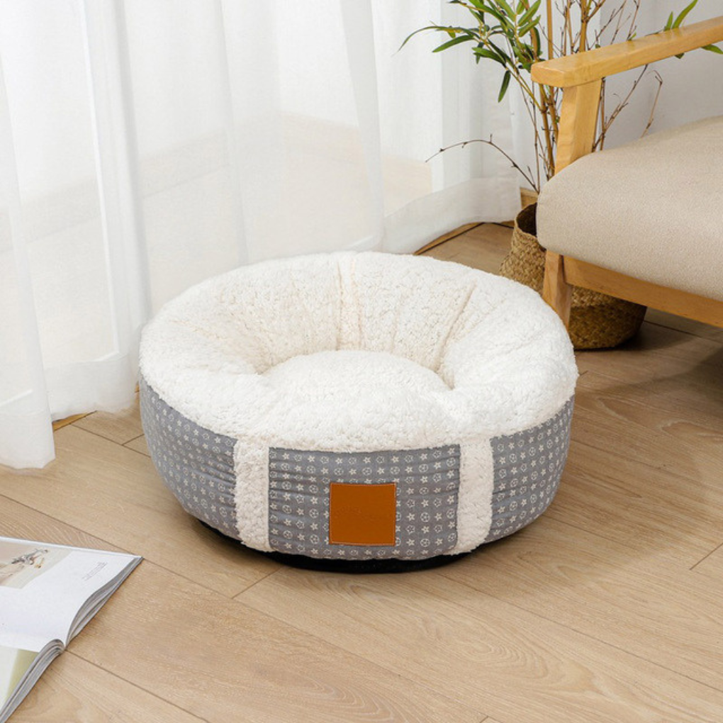 Cozy Plush Pet Bed for Calm Sleep