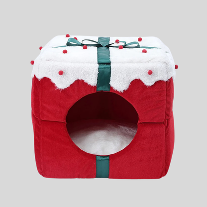 Cozy Holiday Pet Bed House - Peties