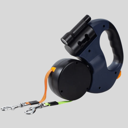 Easy Walk Double Dog Leash with LED Light - Peties