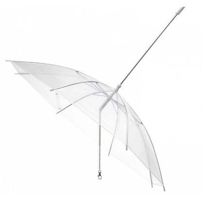 Walking Dog Umbrella with Leash - Transparent Umbrella