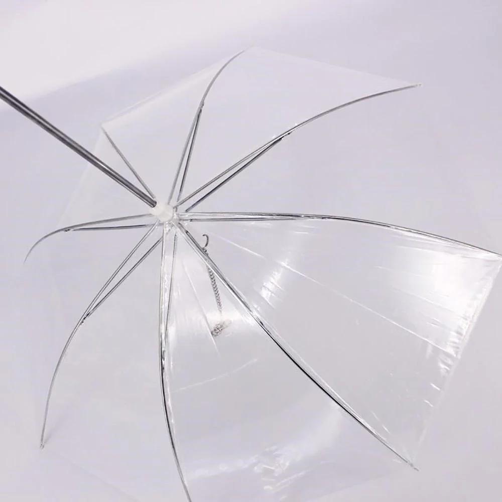 Transparent Dog Walking Umbrella with Leash – Keep Your Pet Dry in Style