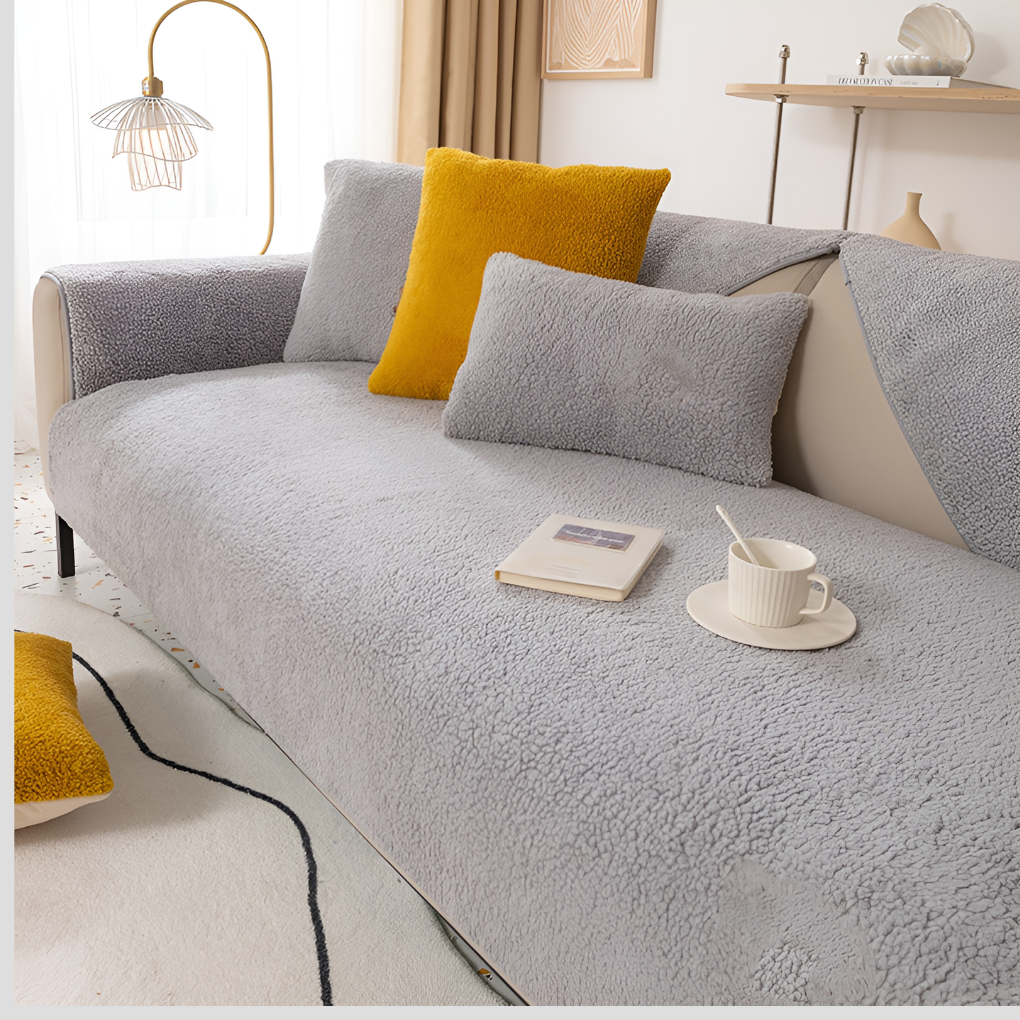 Durable Pet Proof Fuzzy Couch Protector