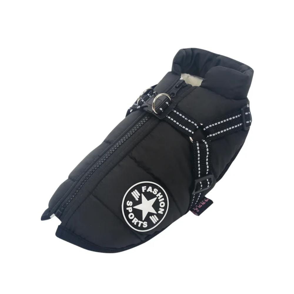 Winter Dog Jacket - Dog Vest With Built-In Straps