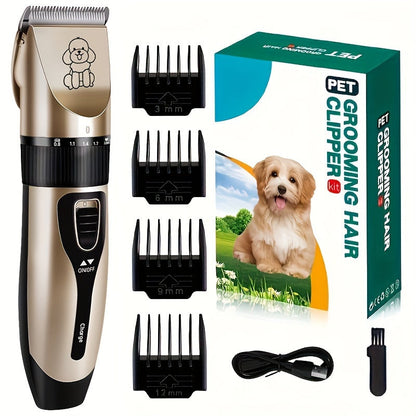 Portable Pet Grooming Kit with Sharp Ceramic Blade Trimmer - Peties