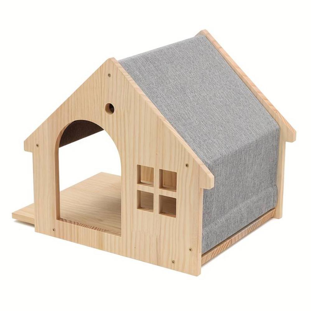 Wooden Cat House - Cat Wall Shelf - Cat Wall Bed