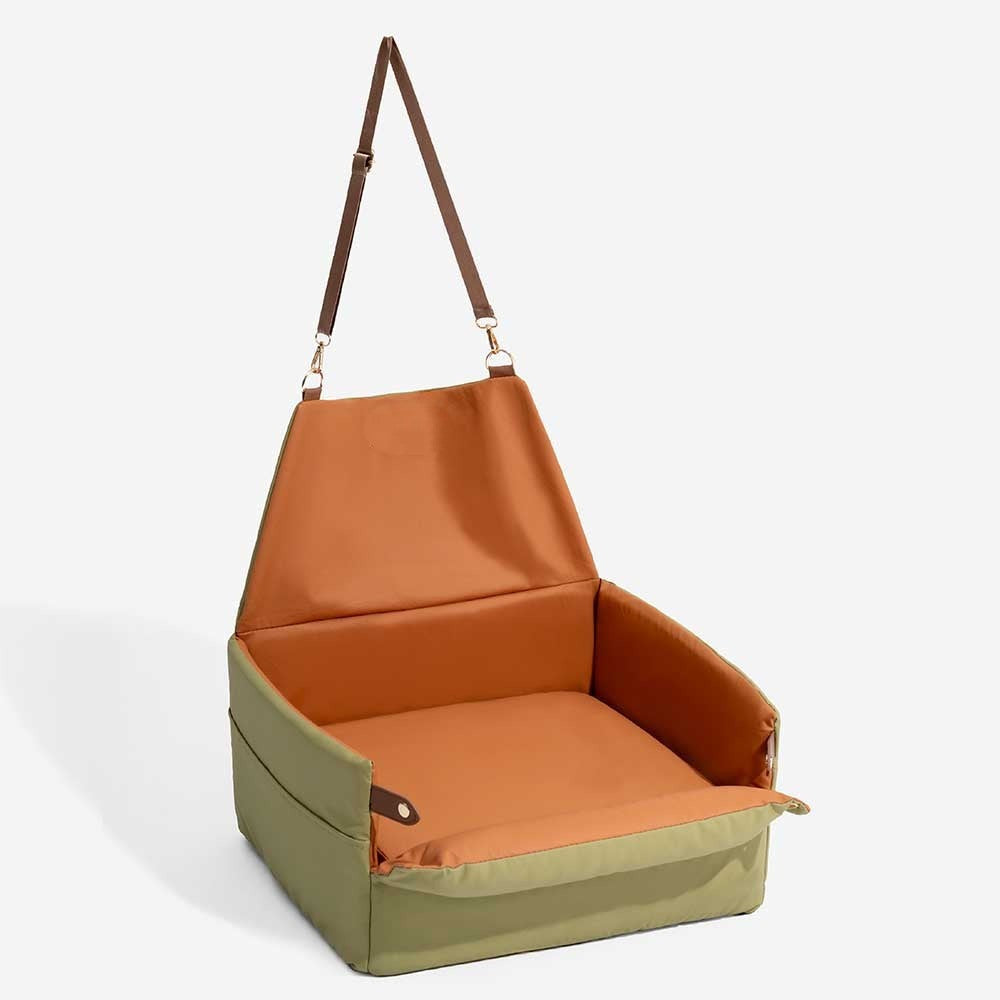 Premium Fake Leather Pet Car Booster Seat Cushion