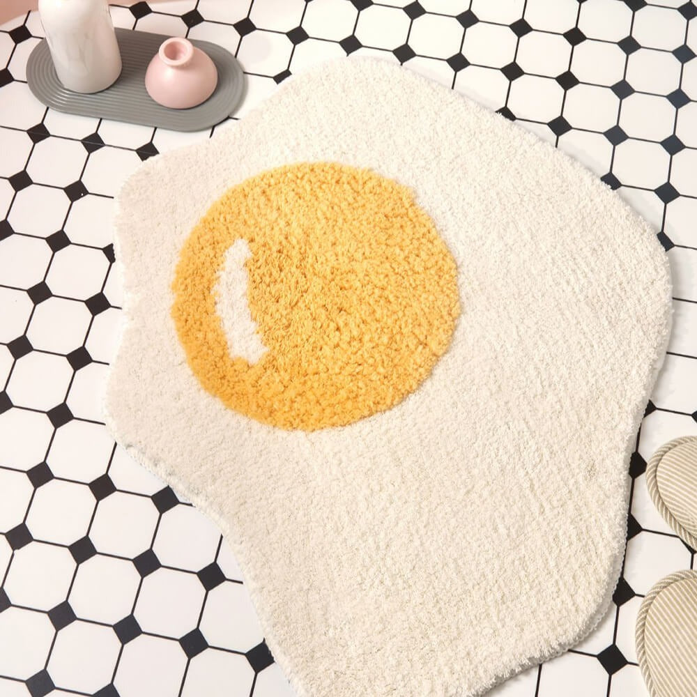 Plush Yellow Non Slip Bath Rug - Peties