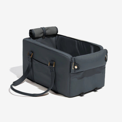 Premium Fake Leather Pet Car Booster Seat Carrier