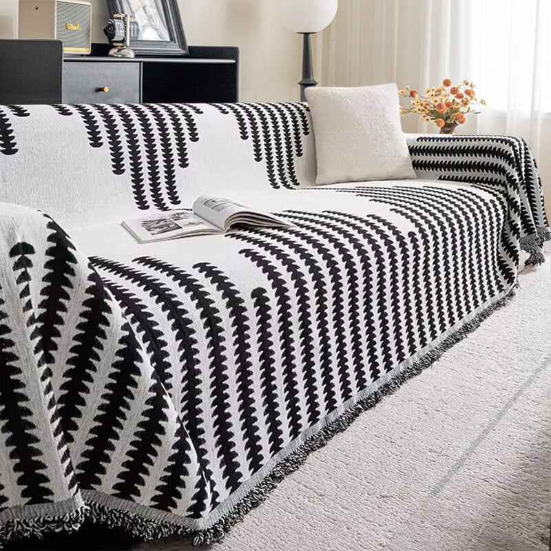 Soft Plush Reversible Scratch-Resistant Sofa Slipcover