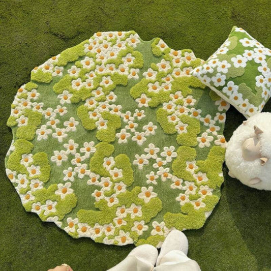 Colorful Floral Dog Mat & Home Decor Rug - Peties