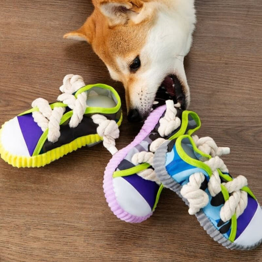 Tough Puppy Chew Slipper Toy - Peties