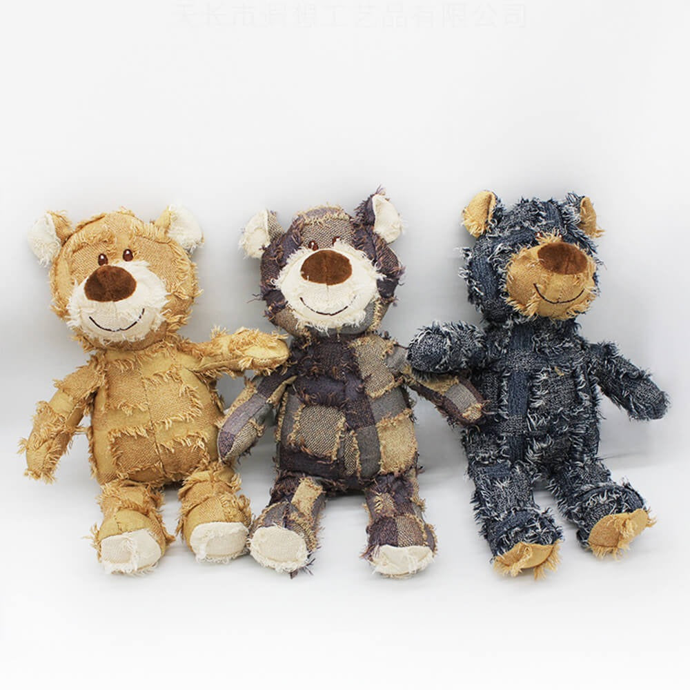 Tough Blue Teddy Dog Toy - Peties