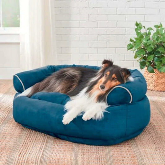 Plush Dog Bed – Stylish Comfortable Pet Sofa - Peties