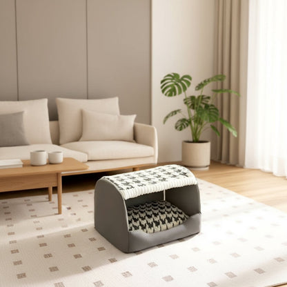 Plush Covered Dog Bed - Soft & Secure Pet Bed - Peties