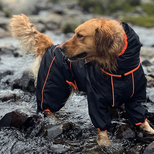 Breathable Water Resistant Dog Rain Jacket - Peties