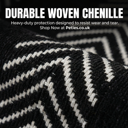 Large Monochrome Jacquard Sofa Blanket for Pet Protection