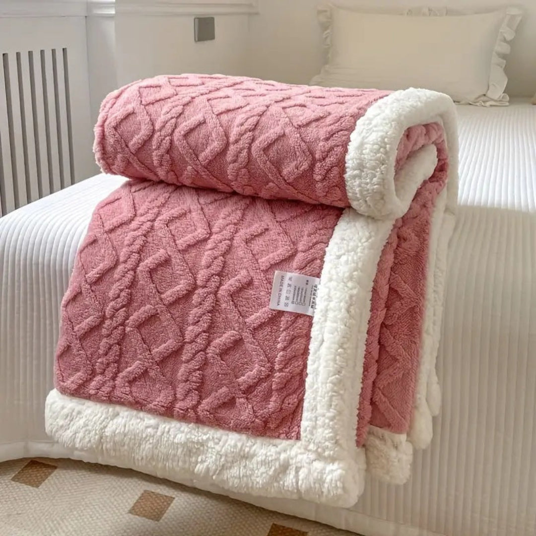 Cozy Fleece Pet Blanket for Dogs and Cats